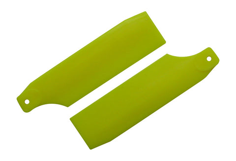 61mm Neon Yellow Tail Rotor Blades - 450 Size #4017