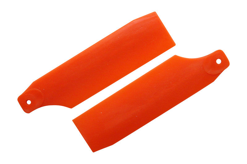 61mm Neon Orange Tail Rotor Blades - 450 Size #4019