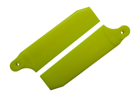 96mm Neon Yellow Extreme Edition Tail Rotor Blades - 600 Size #4074